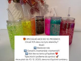 🌈 Třpytivá armáda je tady! ✨ Šest barev, šest nálad, nekonečno třpytek! 💚💛🧡🖤💖🩵💜 Naše double-wall tumblery plné gelu a...